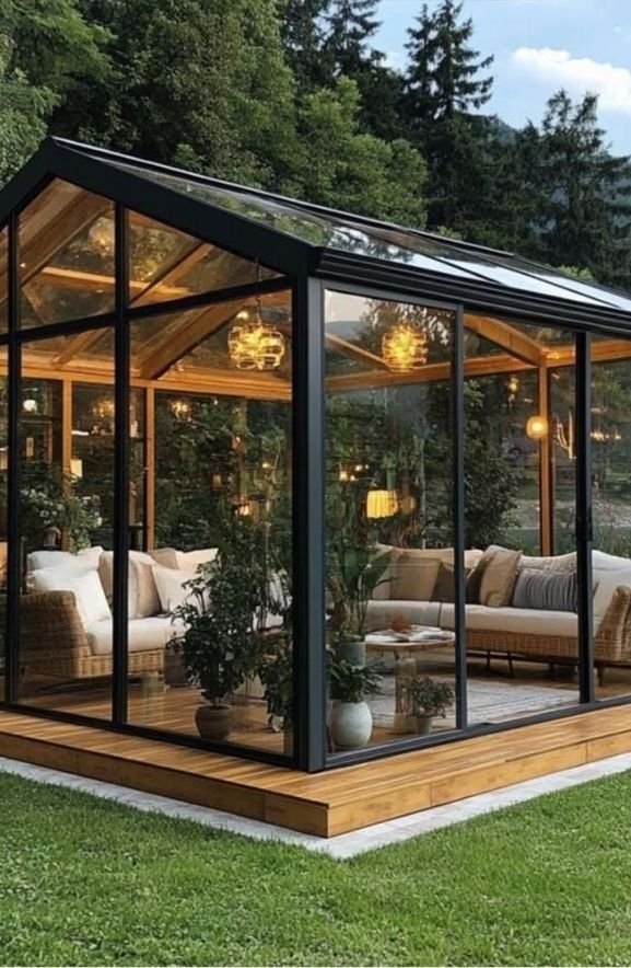 Metal and Glass Combinations Gazebos