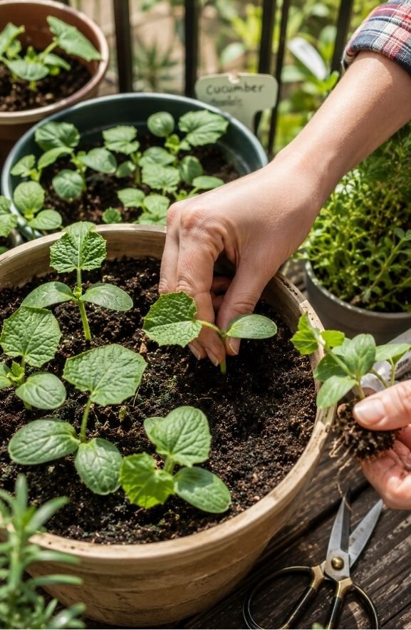 Thin Seedlings to Prevent Overcrowding