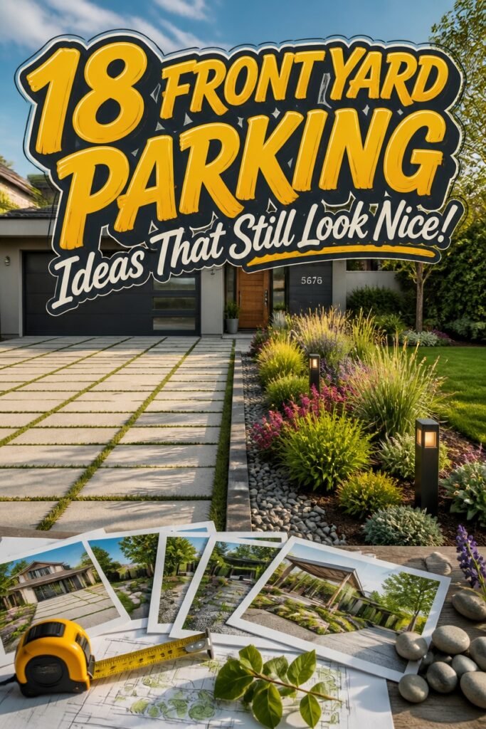 aesthetic front yard parking
