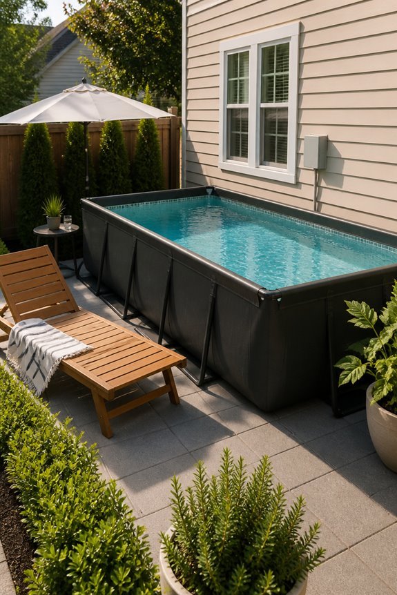 affordable above ground pool setup