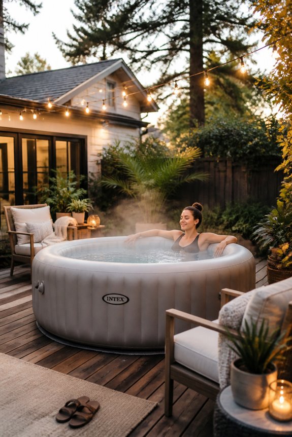 affordable inflatable hot tubs