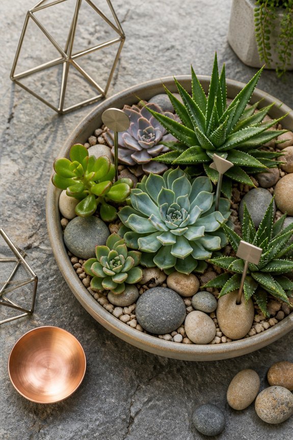 balanced hardscape and plants