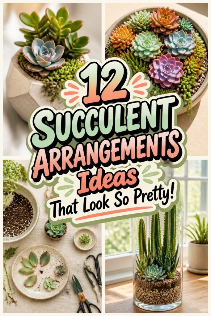 beautiful succulent arrangement ideas