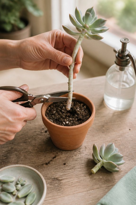 behead and regrow succulents