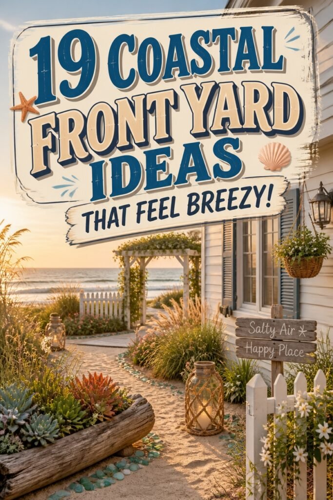breezy coastal front yard ideas