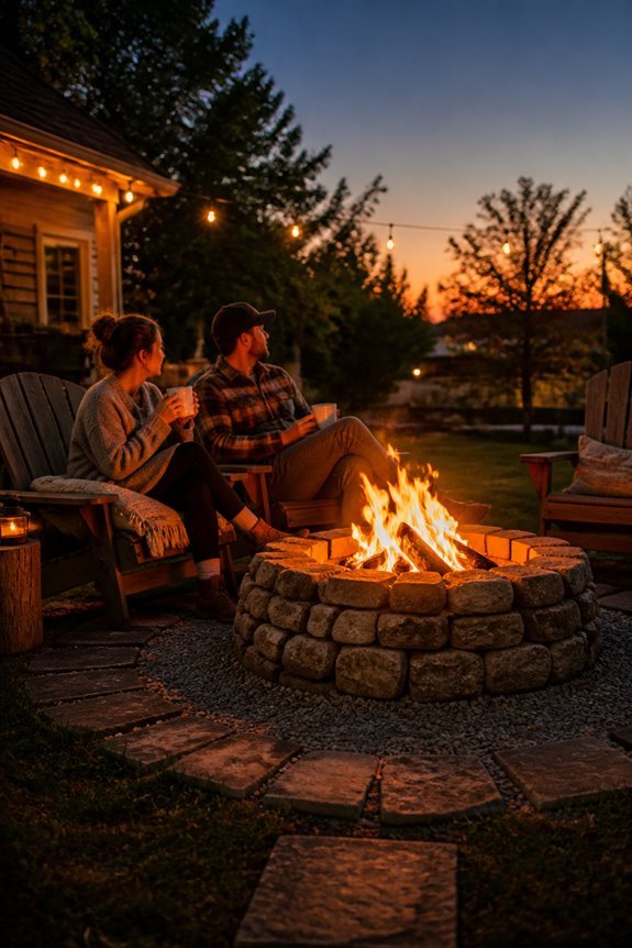 budget friendly diy firepit project