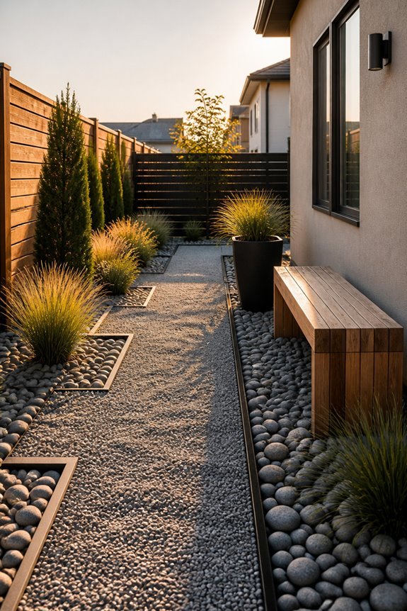 budget friendly gravel yard makeover