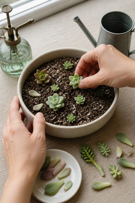 budget succulent propagation project
