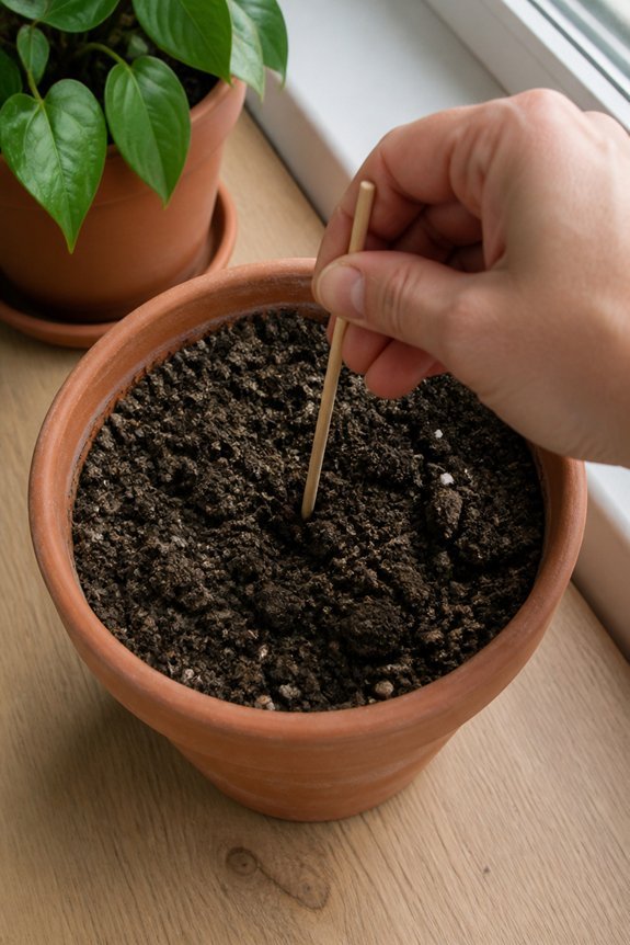 check for compacted soil