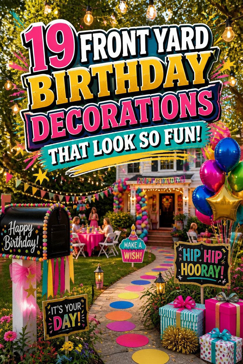 19 FRONT YARD BIRTHDAY DECORATIONS That Look So Fun!