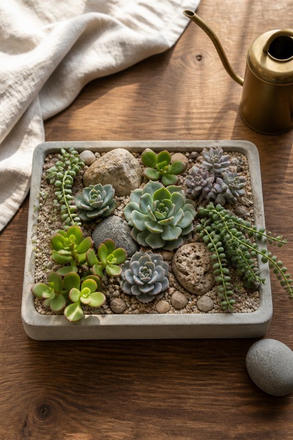 compact textured plant arrangements