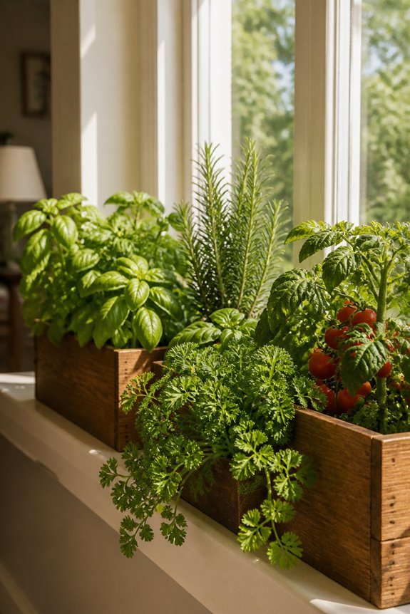 compact window box gardens
