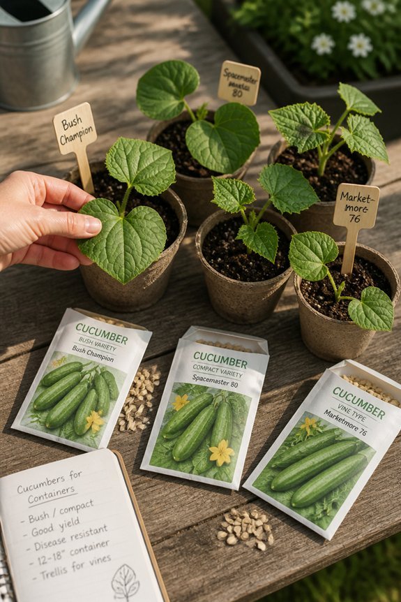 container friendly cucumber varieties