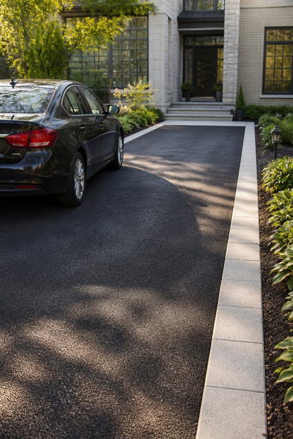 contrasting border for driveways
