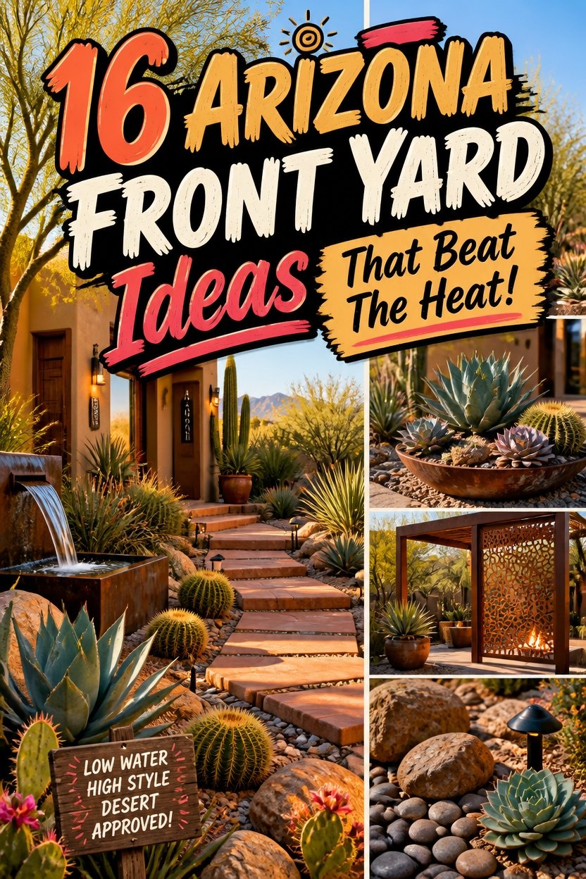 16 ARIZONA FRONT YARD Ideas That Beat The Heat!