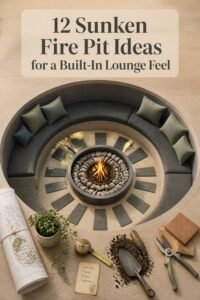 cozy built in fire pits