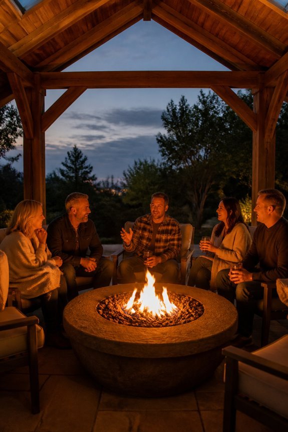 cozy gatherings around fire