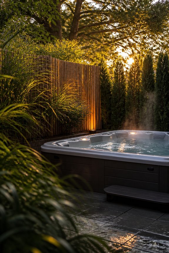 cozy privacy with plants