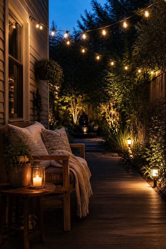 create inviting outdoor ambience