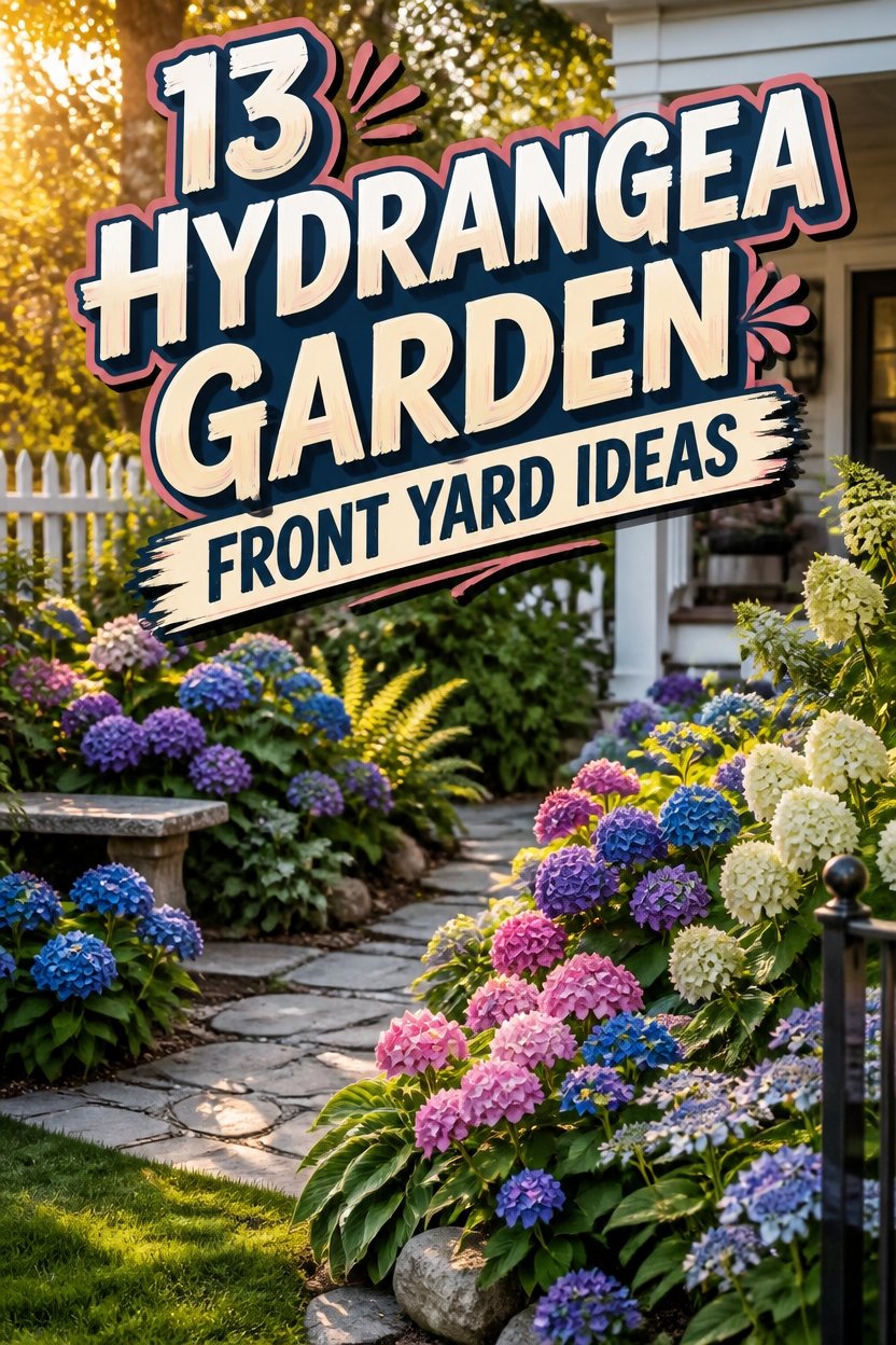 13 HYDRANGEA GARDEN FRONT YARD IDEAS