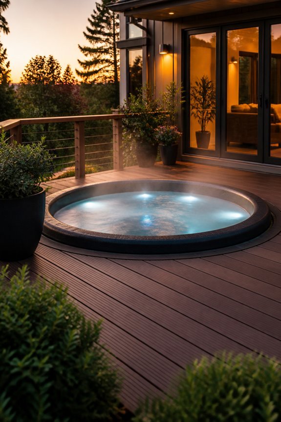 deck mounted hot tub benefits