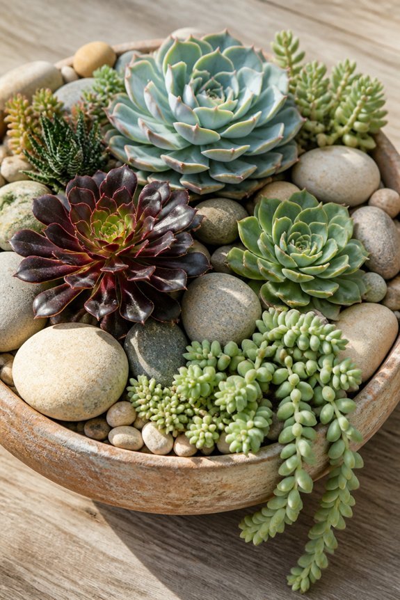 desert rock succulent garden