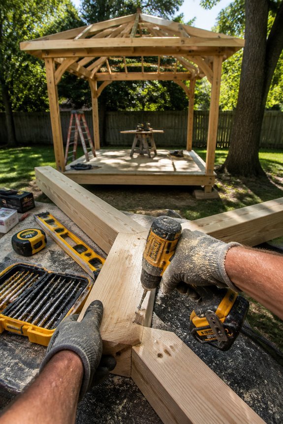 diy gazebo building adventure