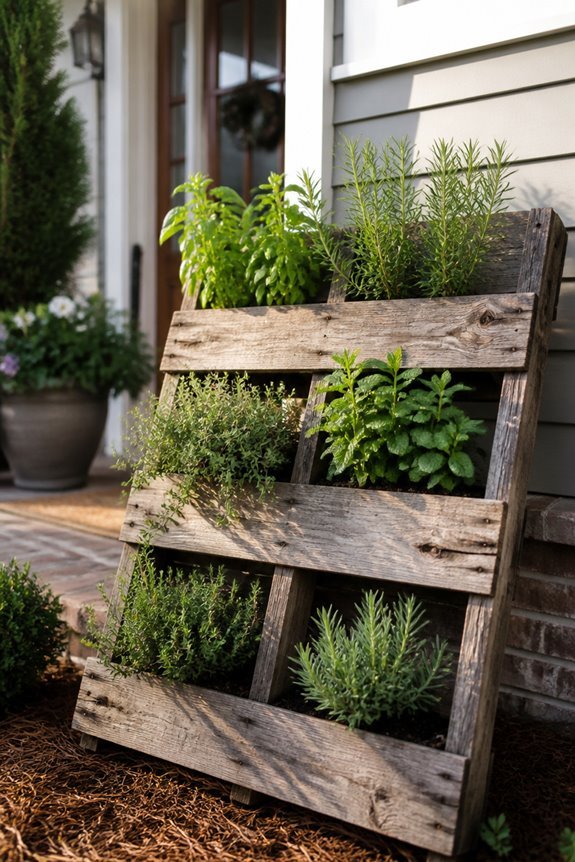 diy pallet herb garden