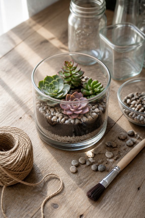 dollar store terrarium supplies