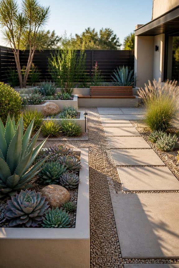 drought tolerant modern landscapes designed