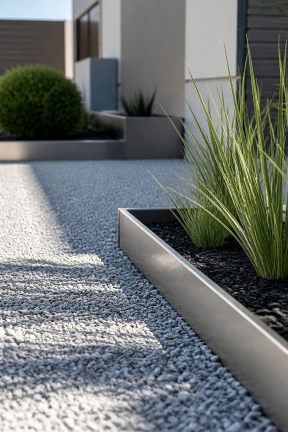durable metal edging installation