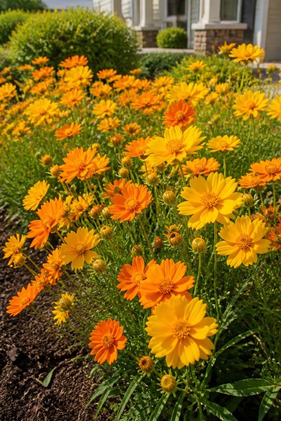 easy blooming yellow orange wildflower