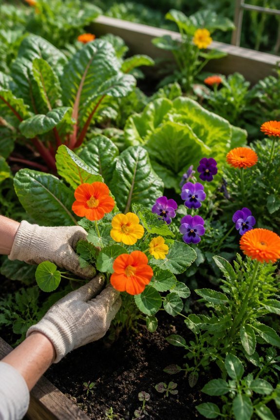 edible flowers enhance gardening