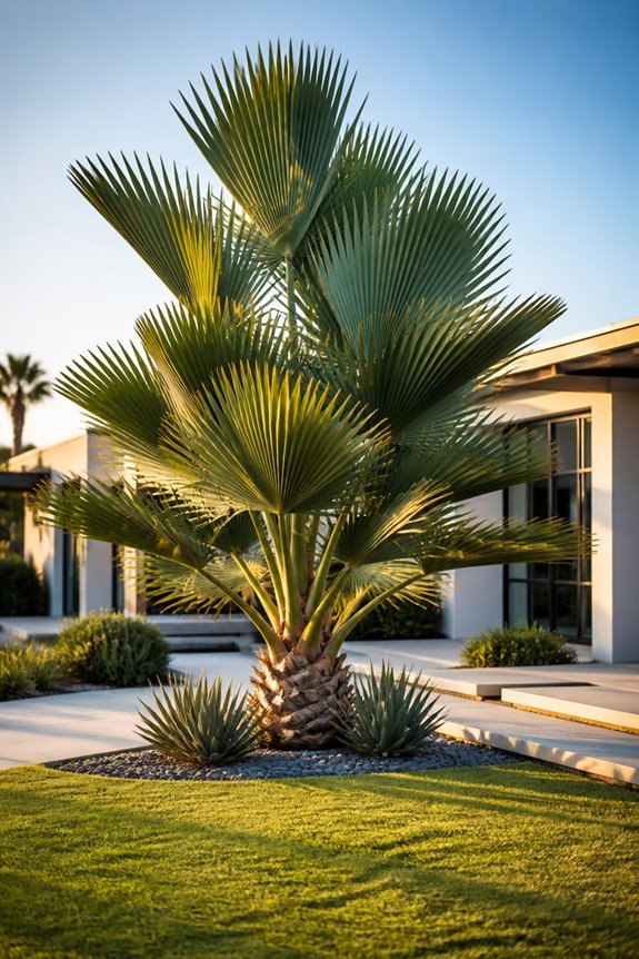 elegant narrow yard enhancement