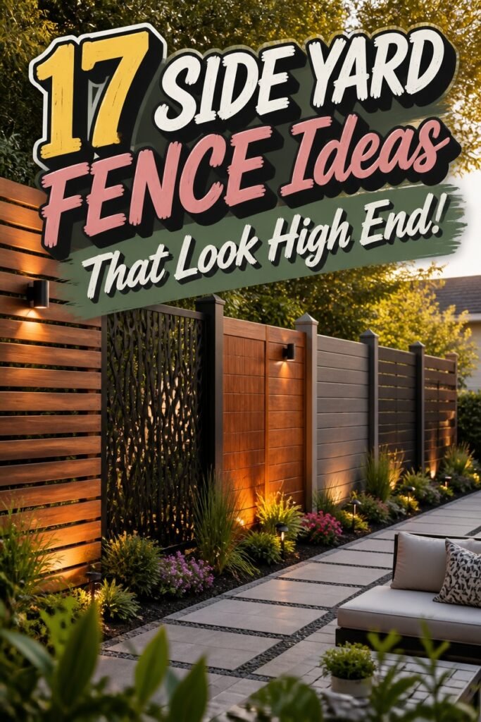 elegant side yard fences