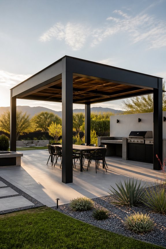 elegant steel pavilion design