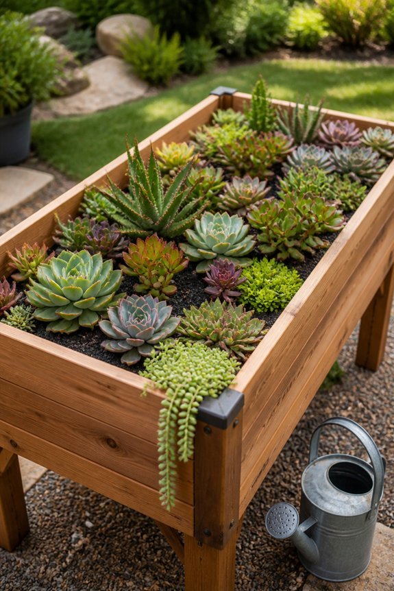 elevated beds improve drainage