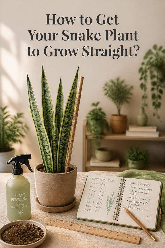 How to Get Your Snake Plant to Grow Straight?