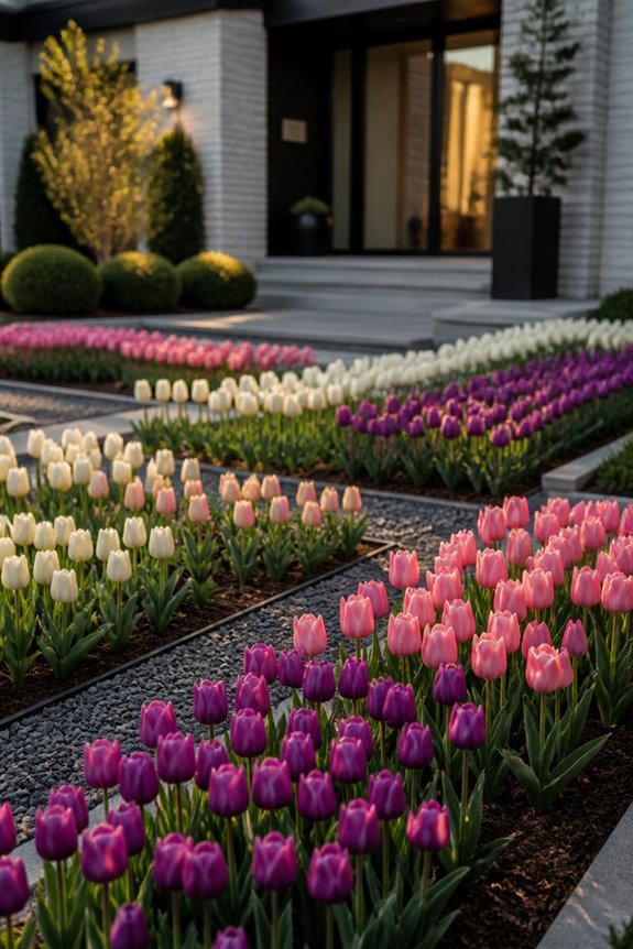 geometric tulip garden designs