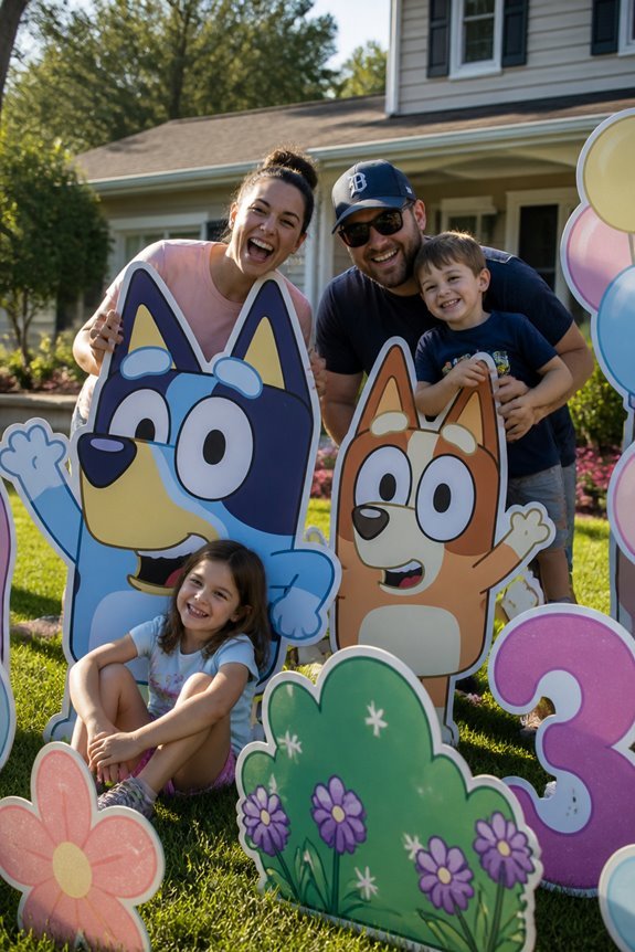 giant cardboard cutouts fun