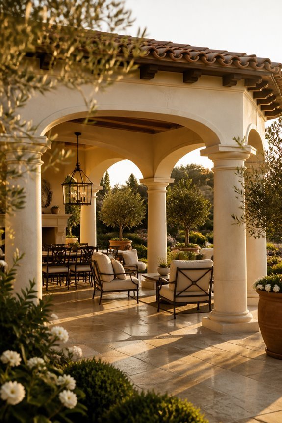 graceful outdoor living space