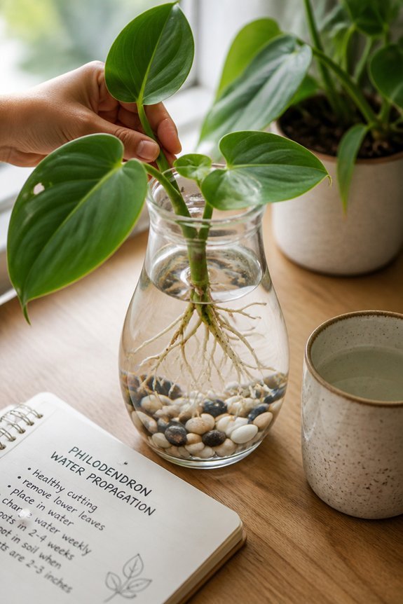 hydroponic setup for philodendrons