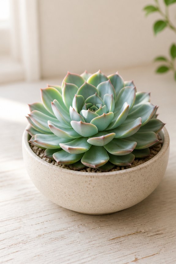 intentional succulent simplicity displayed