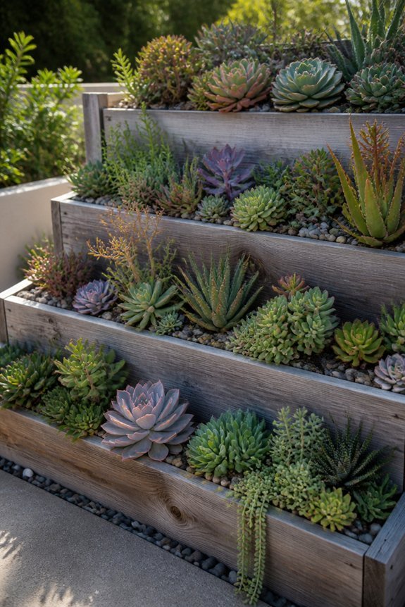 layered gardens create depth