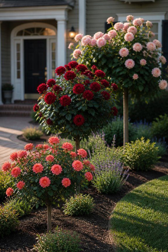 layered rose tree design