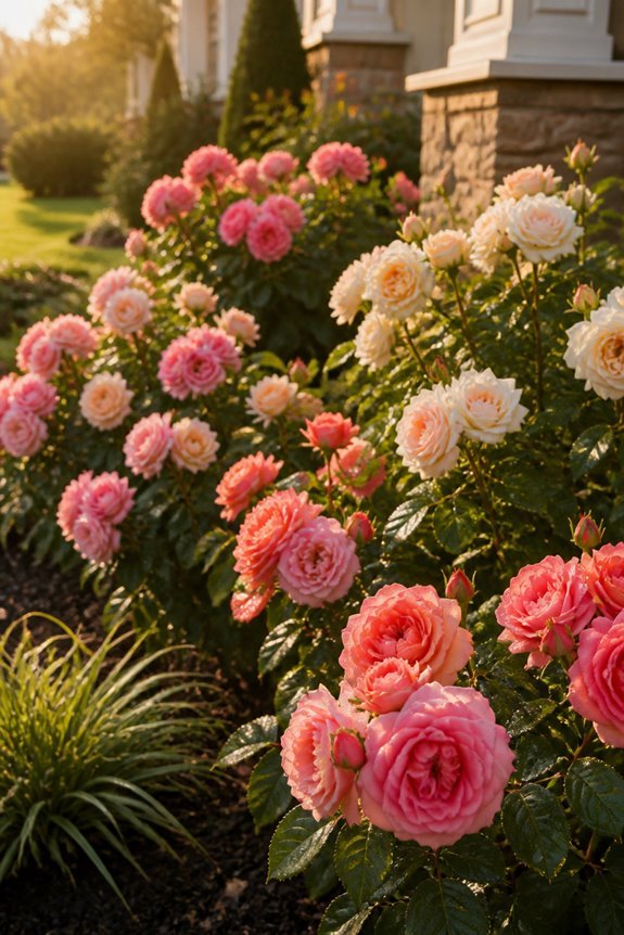 low maintenance vibrant shrub roses