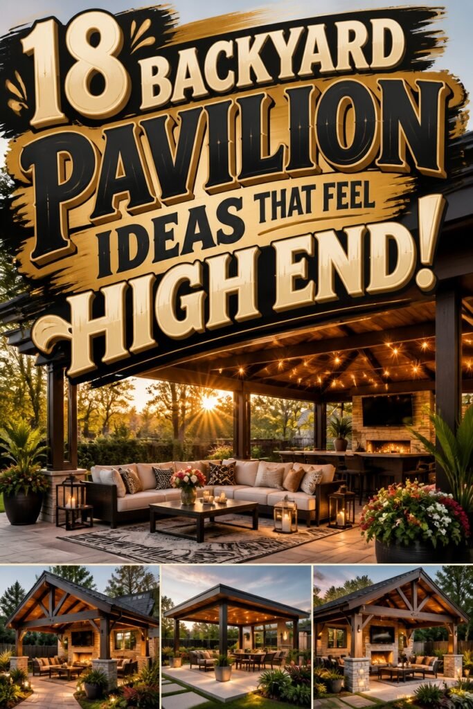luxury backyard pavilion designs