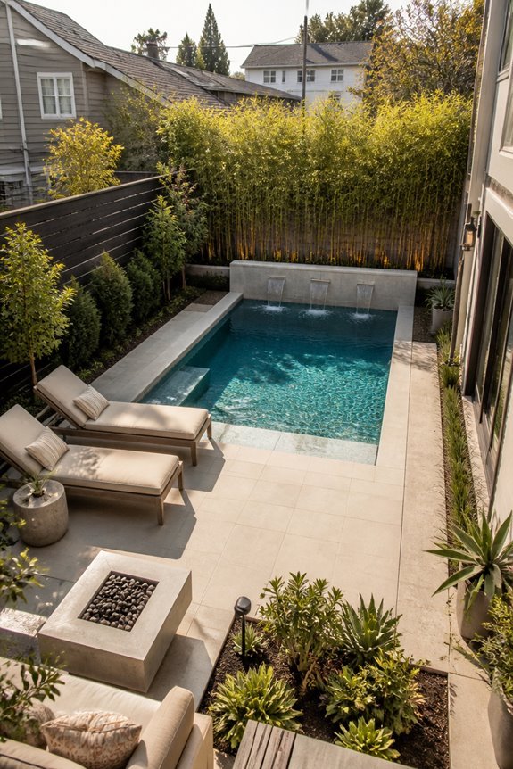 luxury pools in small spaces