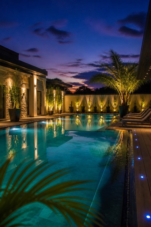 magical pool lighting features