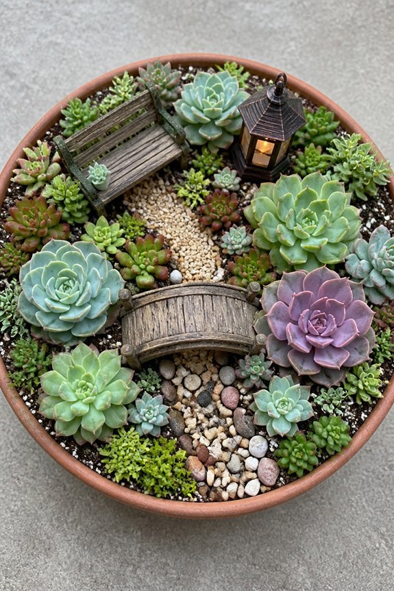 miniature succulent garden care